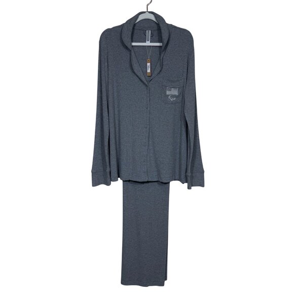 SKIMS Soft Lounge Sleep Set Team USA Heather Gray Small - Picture 1 of 14